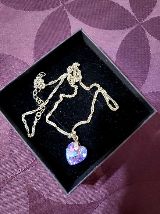 Дамско сребърно  колие.