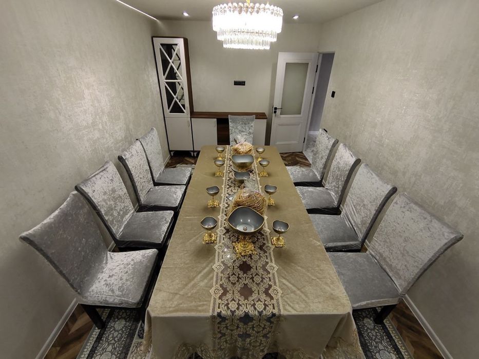 Чехлы на стулья из велюра Турция.Доставка.