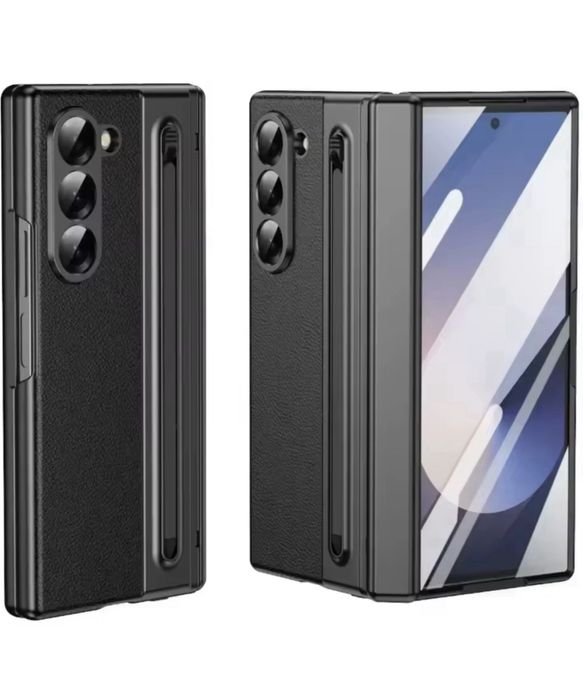 Samsung Z FOLD 6 Z FOLD 7 Husa Piele Eco si Pen Acoperire 360