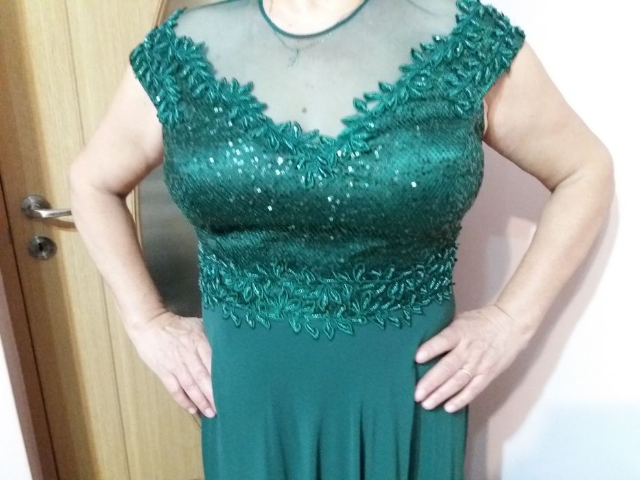 Rochie de ocazie culoare verde marimea 46/48