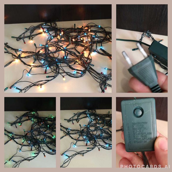 Коледна украса - лампички, календар, декорации,