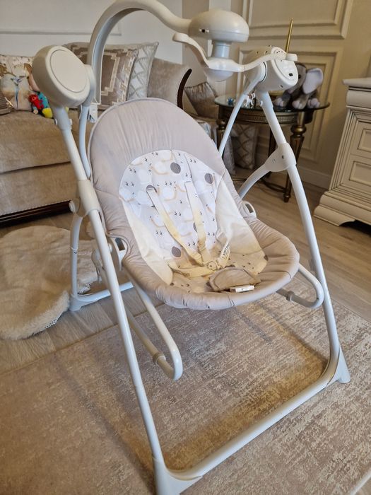 Leagan 2 in 1 cu conectare la priza Mia Stella Beige
