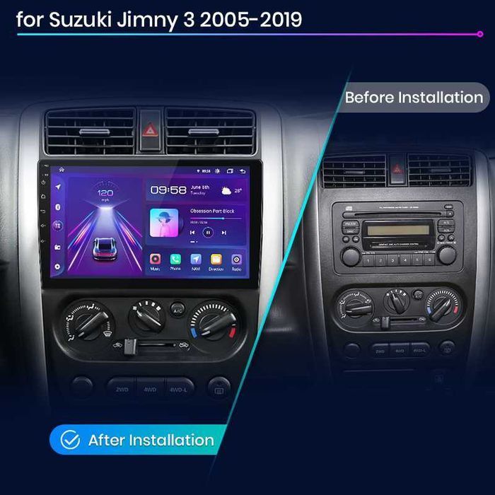 Suzuki Jimny 3 2005г-2019 Мултимедия Навигация Android