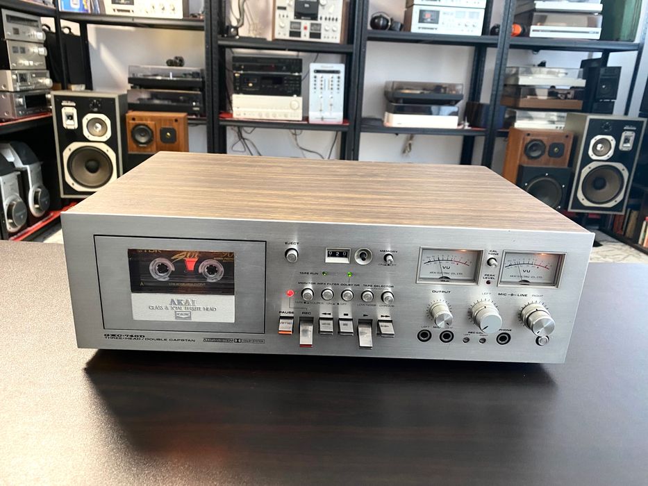 Vintage Топ триглав дек Akai