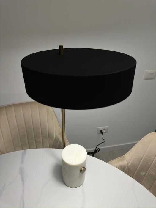 Lampa Birou Neagra din Marmura - Phant Kave The Home | NOU - 2 Bucati