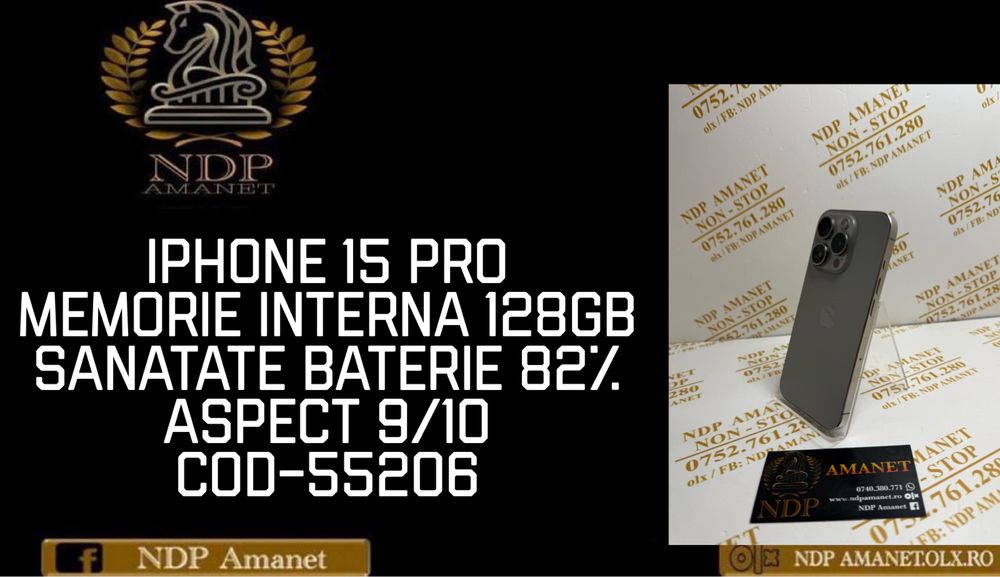NDP Amanet Braila Iphone 15 Pro(55206)