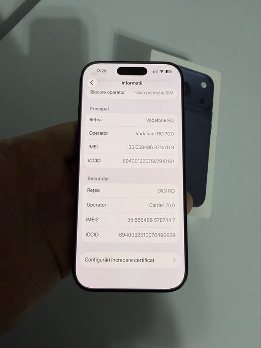 Iphone 17 pro 256g/100% baterie