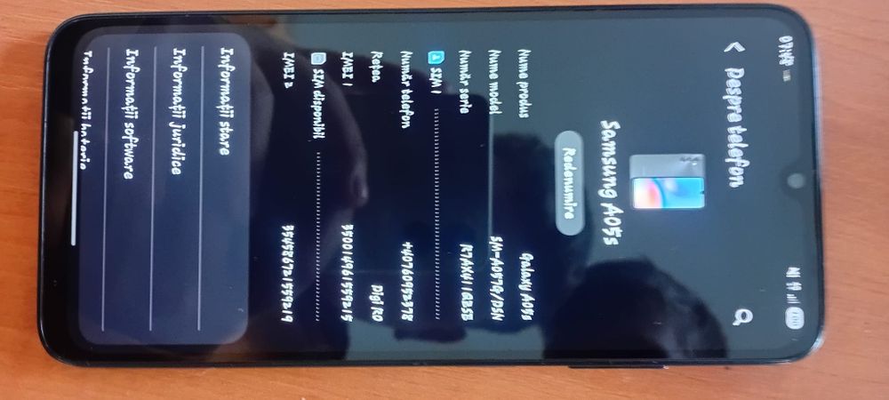 Vănd samsung a05s cu mici zgârieturi cu tot cu husa cutia originală si cablu