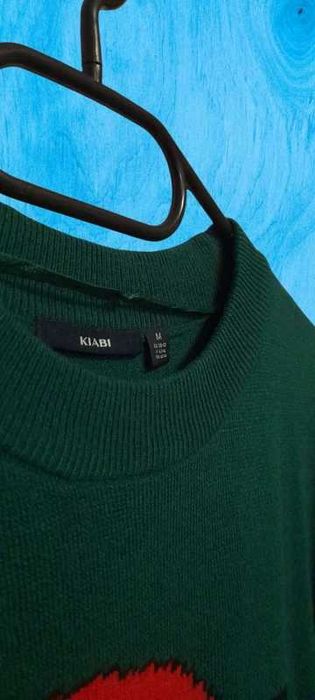 Pulover din acril cu pisica Mos Craciun smechera M/L