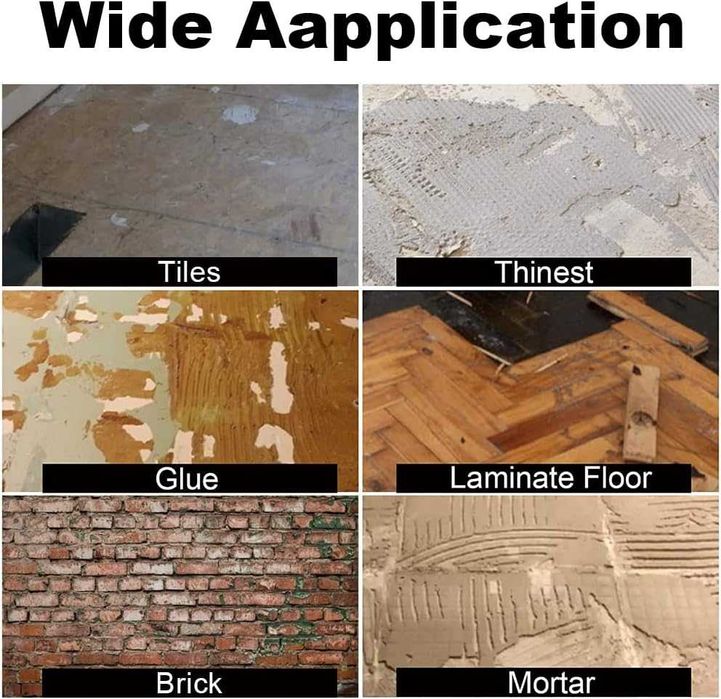 Racleta razuire SDS Plus podea/perete cu 2 lame de înlocuire