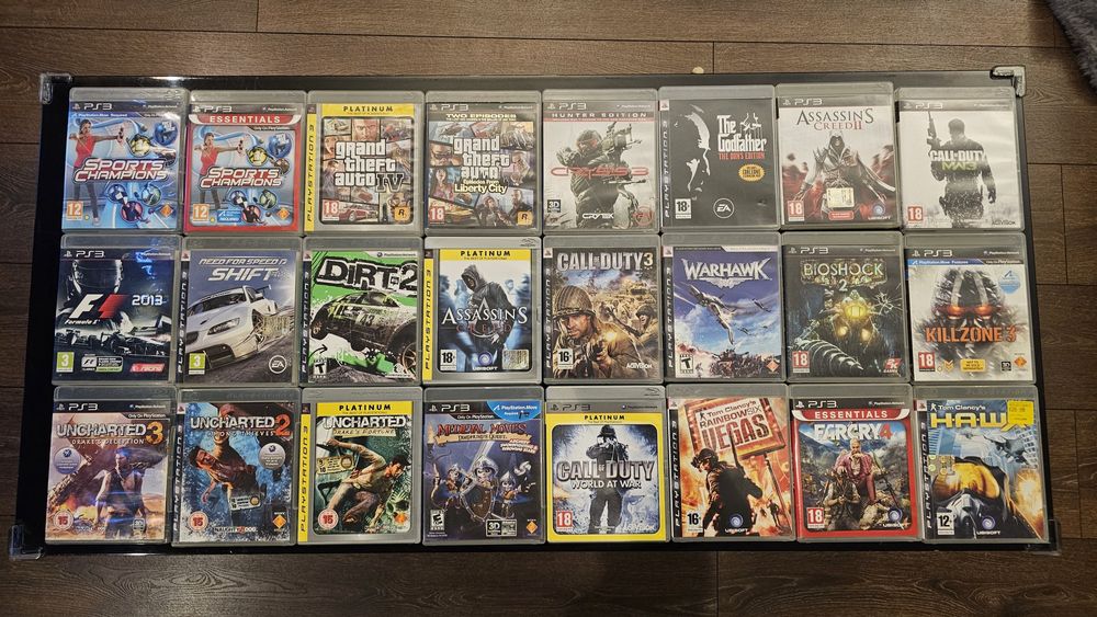 PlayStation 3 Slim – ПЪЛЕН КОМПЛЕКТ | 30+ игри | 5 джойстика | Move се