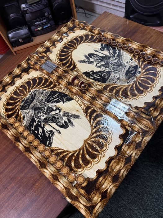 Нарды-шахматы ручной работы