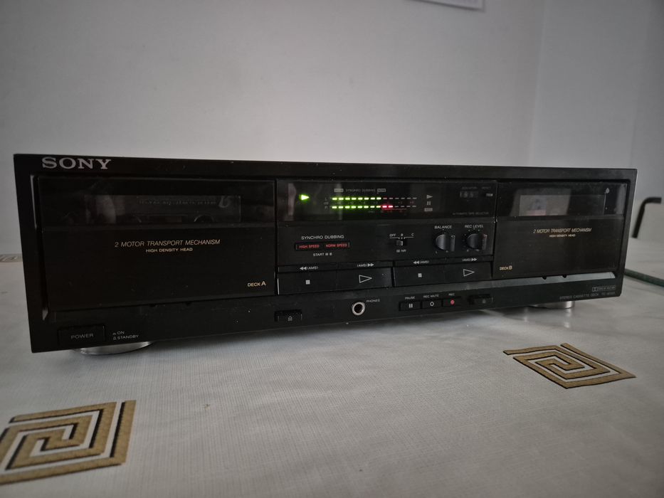 Casetofon SONY TC W 320.  Made in Japan – Revizie Completă, Curele Noi