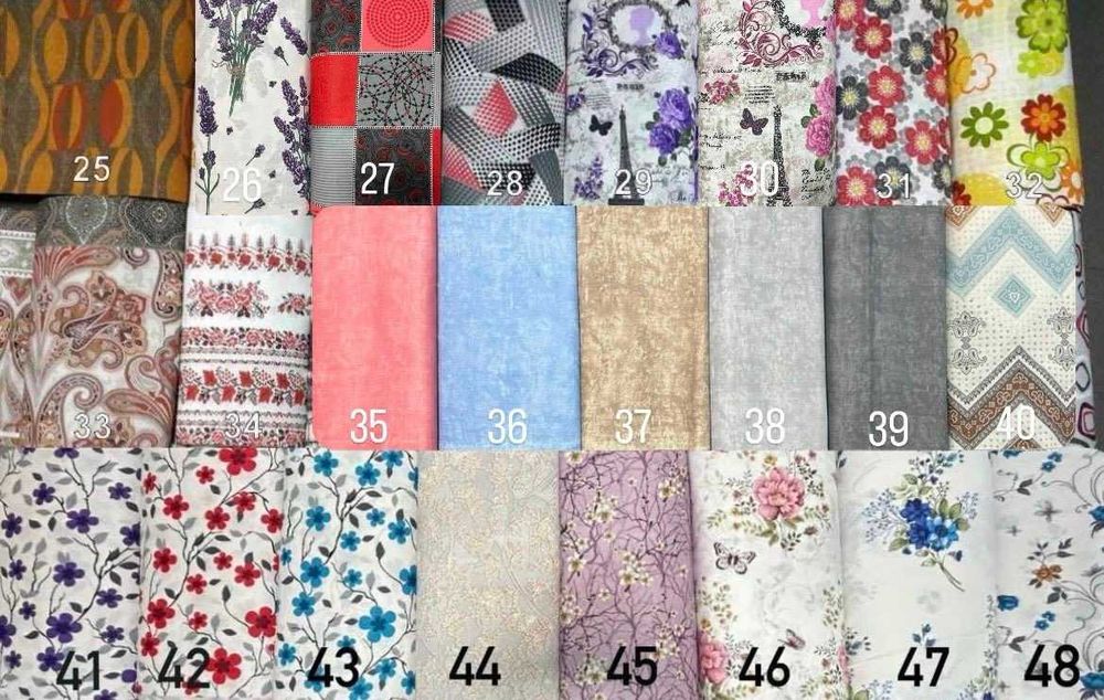 Платове за чаршафи 100% памук, ранфорс, тензух, бархет, американ, хасе