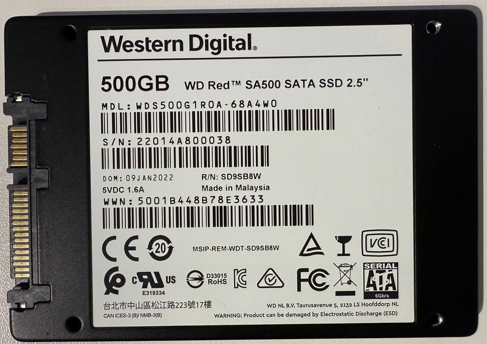 Solid State Laptop Consola Western Digital SSD WD 500GB 2.5" 7mm SATA3