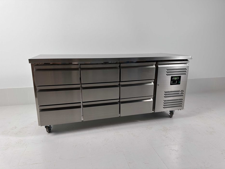 Green Frost GN4190TN - Masa rece 9 sertare, Masa refrigerare 9 sertare