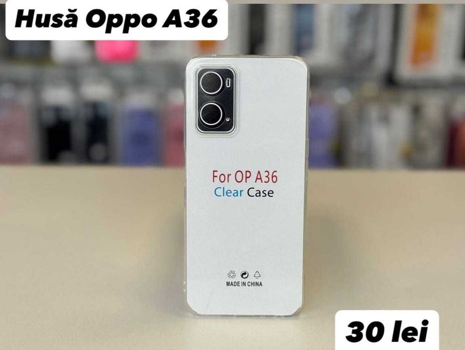 Husă silicon, folie, cablu, încărcător Oppo A36