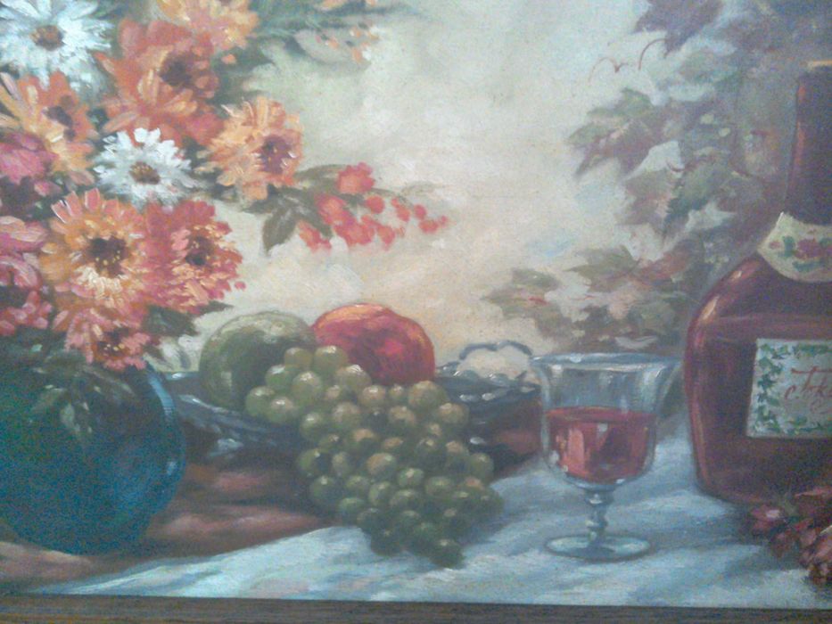 Tablou Vechi pictura flamanda - semnat - ulei/placaj 90x54cm