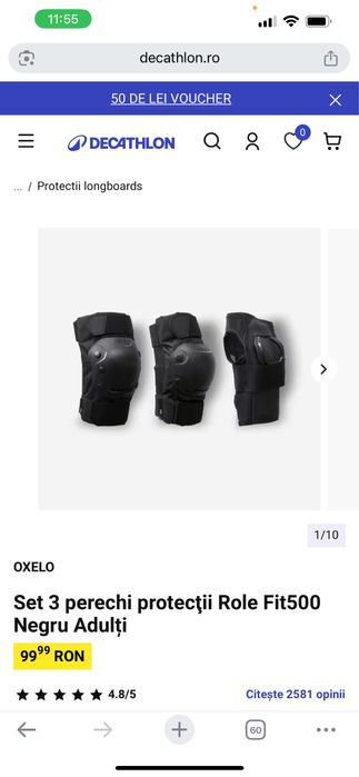 Role 39 24,5cm si protectii S Dechatlon