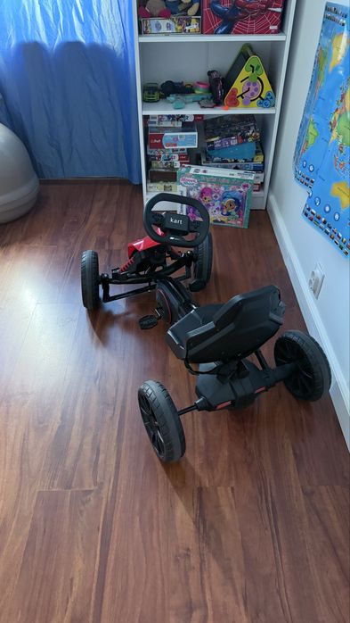 Kart copii Homcom, scaun reglabil - pana la 8 ani