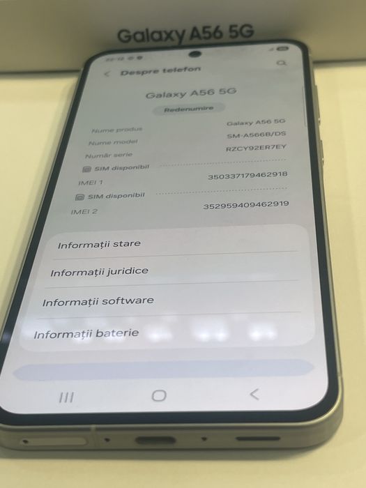 Samsung A56 / NOU / 100% Bateria / Garantie