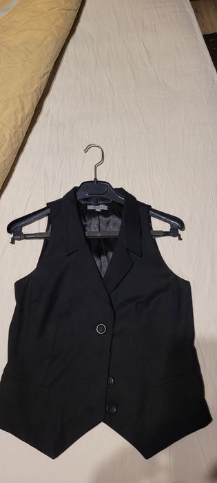 Vesta stofa neagra dama S-M