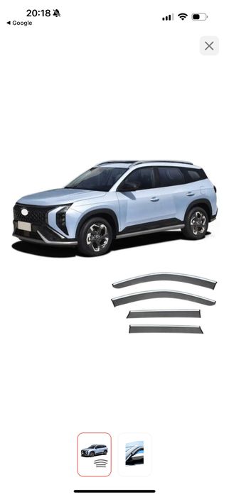 Ветровики на Hyundai Mufasa