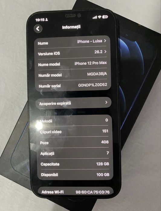 Iphone 12 pro max 128gb
