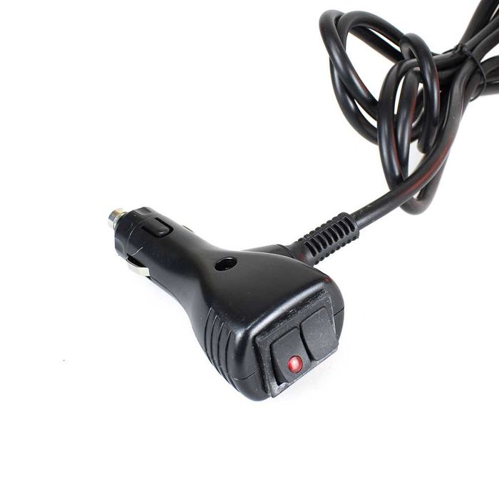 Girofar LED auto 12-24V cu magnet, mufă brichetă, 2 butoane – lampă semnalizare camion/utilaje