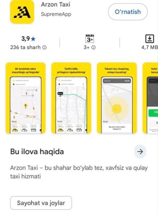 Taxi park tayyor dastur biznes