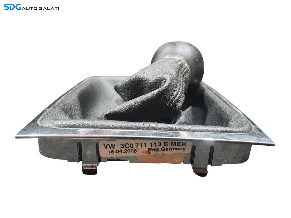 Nuca cu Manson Piele Schimbator Viteze Cutie Manuala 6 Trepte Volkswagen Passat B6 2005 - 2010 Cod 3C0711113E [N2960]