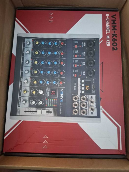 Vonyx VMM-K602 - 6-Channel Music Mixer ( 3 buc )