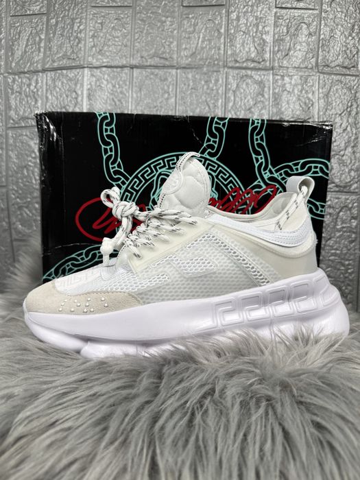 Versace Chain Reaction Full White Alb Cutie
