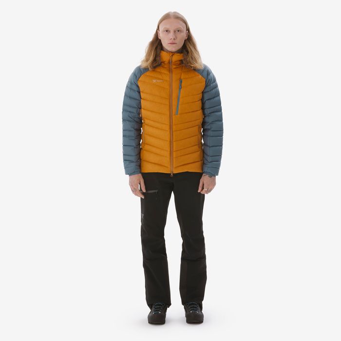 Geacă umplutură din puf Alpinism Galben - produs resigilat Decathlon