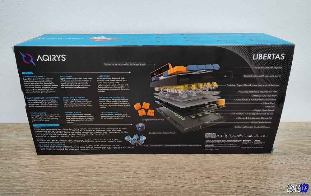 Tastatura Gaming Wireless mecanica AQIRYS Libertas,Factura,Tva,Garantie!