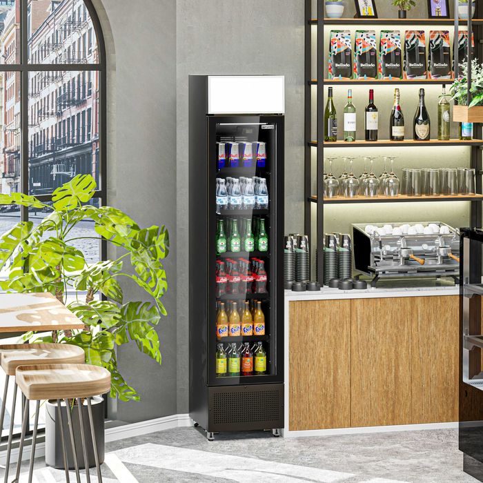 Frigider / Vitrina pentru bauturi- 145 litri (volum net) - negru- nou!
