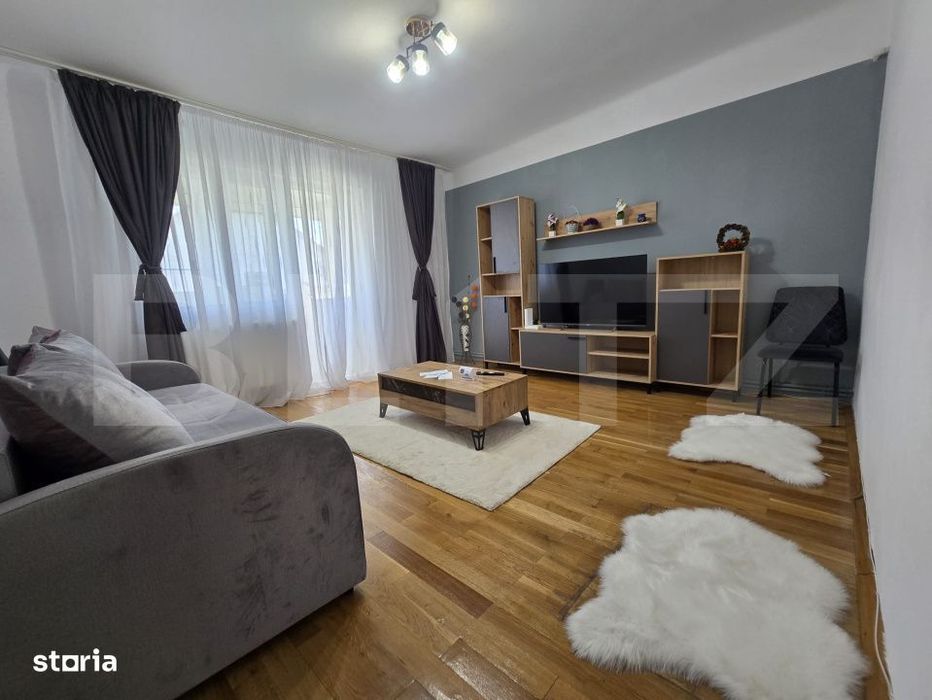 Apartament 2 camere decomandat, 62 mp - mobilat si utilat, zona Titu