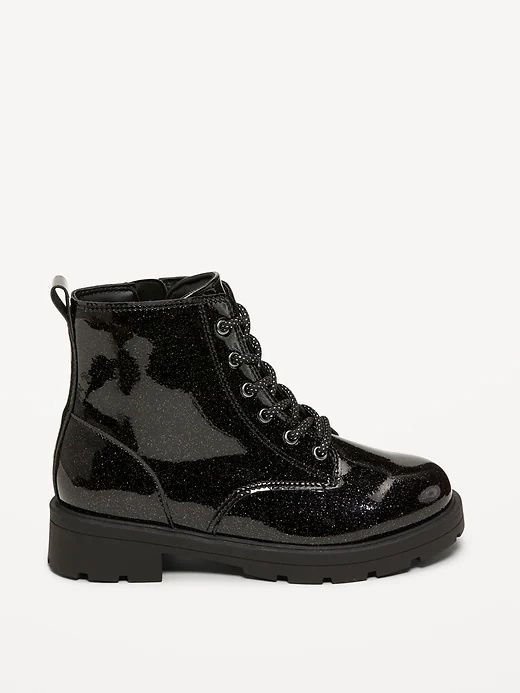 Модные блестящие ботинки для девочек 
Shiny Glitter Faux-Leather Comba