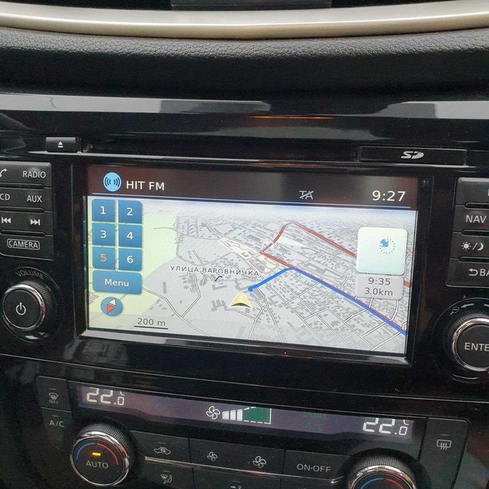 Card harti Nissan pentru sistemul LCN3 Europa 2024 Qashqai Juke Navara