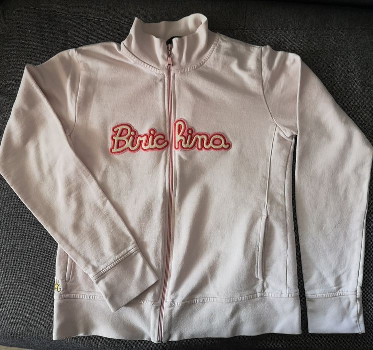 Set haine fete, hanorac fermoar, colanti evazati, bluza pisica, 164