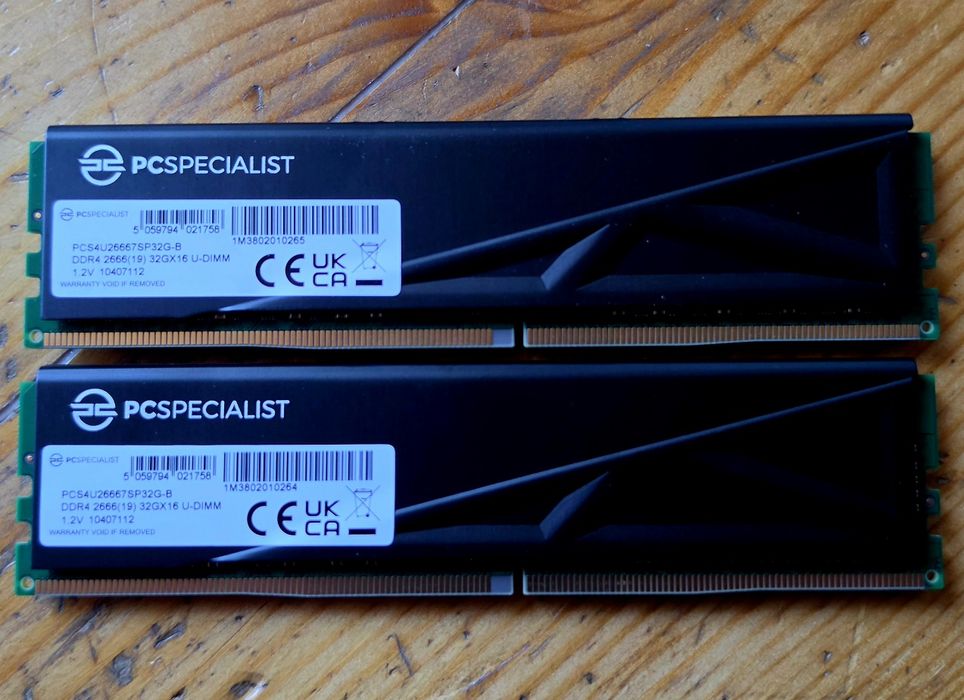 64 GB RAM 2666MHz DDR4 PcSpecialist