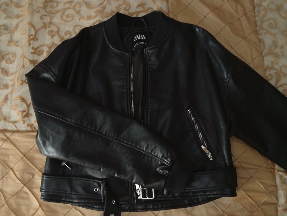 Куртка кожанка Zara, S