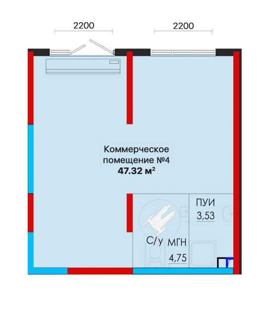 СРОЧНО! Продается Офис 47.32 м2 на Кругу Жами| 1м²=1,404у.е