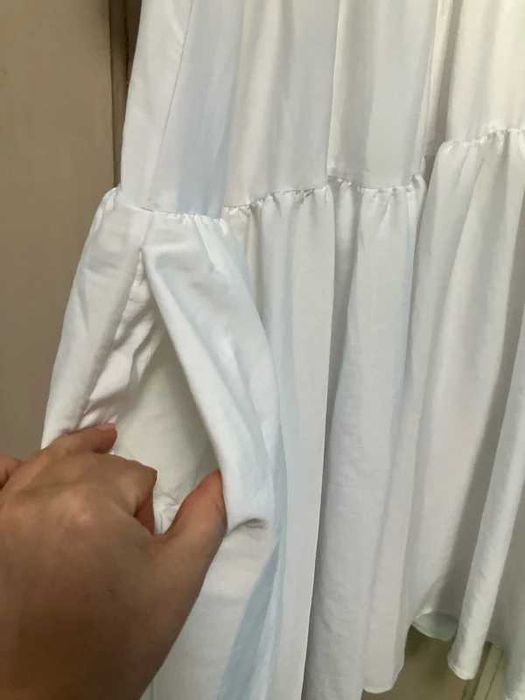 Rochie COS, alba cu buzunare, L