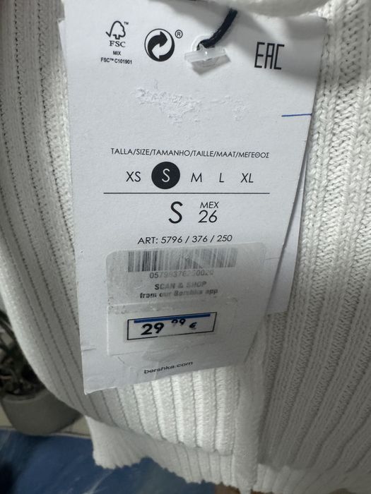 Rochie scurta de plaja Bershka cu decupaje din tricot mărimea S