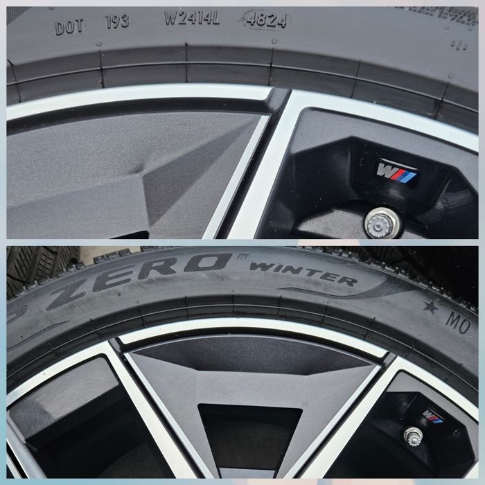 Jante Roti BMW seria 5 G60 G61 i5 M pachet 2 dimensiuni / echipare iarna DOT 2024 Pirelli Winter cu steluță / 275 40 19 - 245 45 19