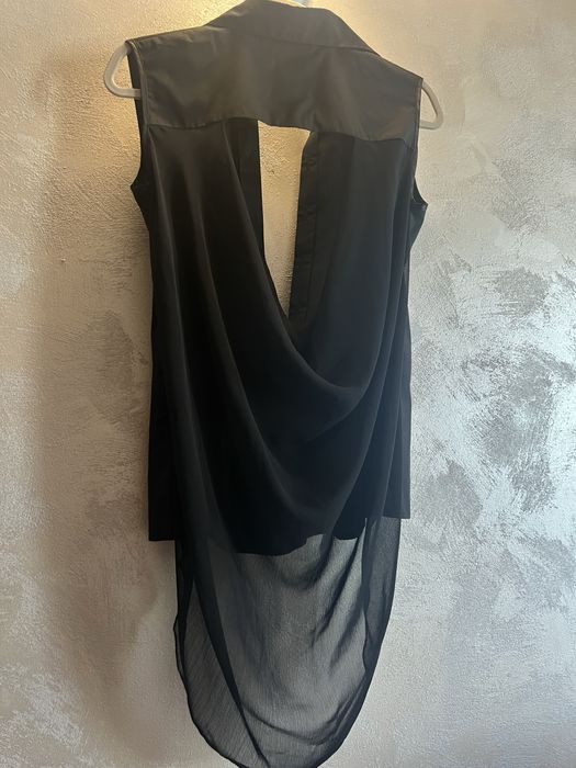 Vivienne Westwood Anglomania елек/риза с гол гръб и ефирна материя