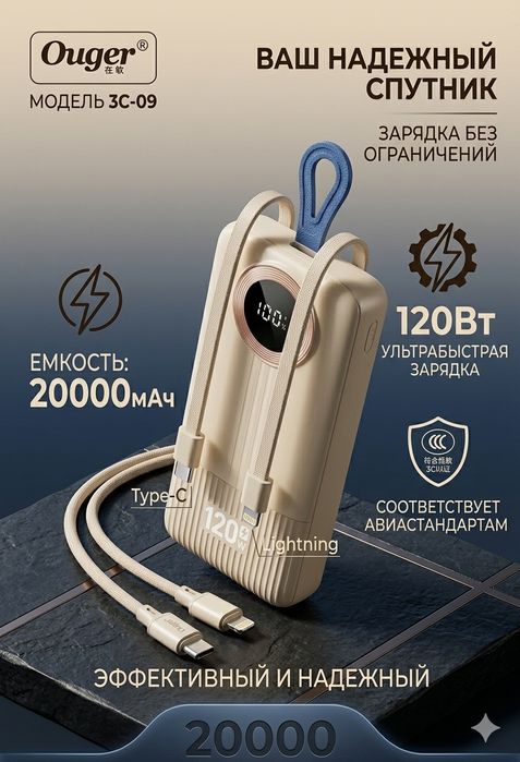 Пауэрбанк Power bank 20.000 mah
