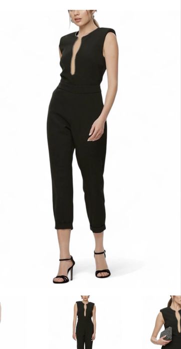 Елегантен черен гащеризон Lynne