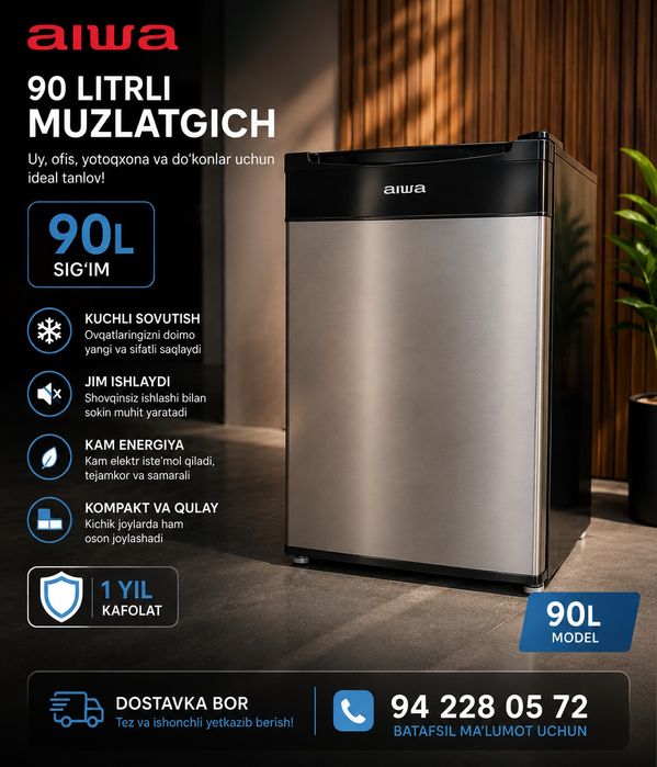 Mini haladinik 40$ Artel Primyer Aiwa  50 L 90 L optom va dona.
